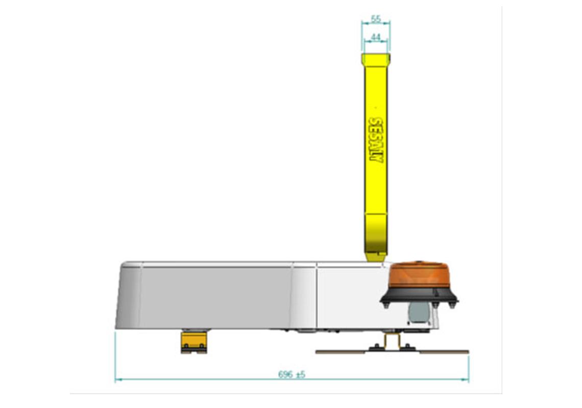 COMBI 500 ELEC Class 1 with magnetic flashing beacons